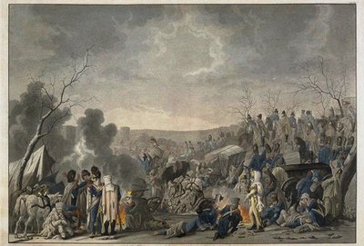 1812, 1813 में मास्को से ग्रांडे आर्मी की वापसी द्वारा लोरेंज रगेंडास
