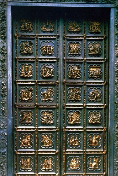 सैन जियोवानी के बपतिस्मा का उत्तर द्वार, 1403-1424 द्वारा लोरेंजो घिबरती