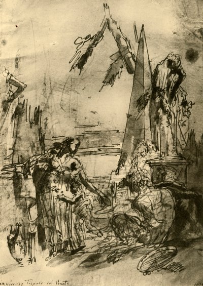 Capriccio, 18 वीं शताब्दी के मध्य, 1928 द्वारा लोरेंजो टाईपोलो