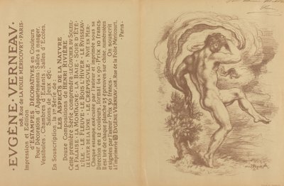 यूजीन वर्नेउ के सजावटी प्रिंटों के लिए नग्न नृत्य और विज्ञापन [छंद], 1897। द्वारा लुई एंकेटिन