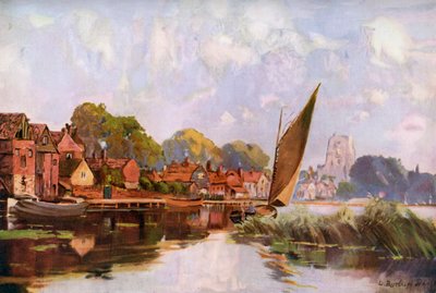 नदी पर बने बीकॉन्ड्स, सफ़ोक, 1924-1926 में। द्वारा लुइस बर्लेघ ब्रुहल
