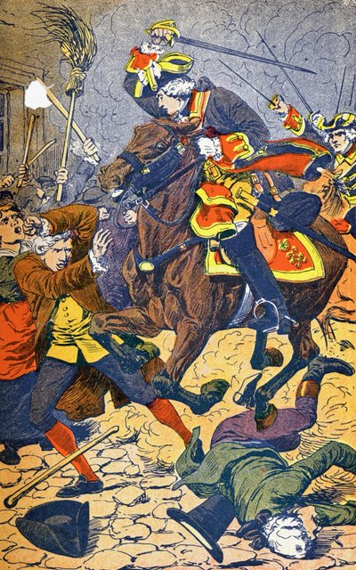 1789 में पेरिस में एमिस्ट्स द्वारा लुई चार्ल्स ने बमबारी की