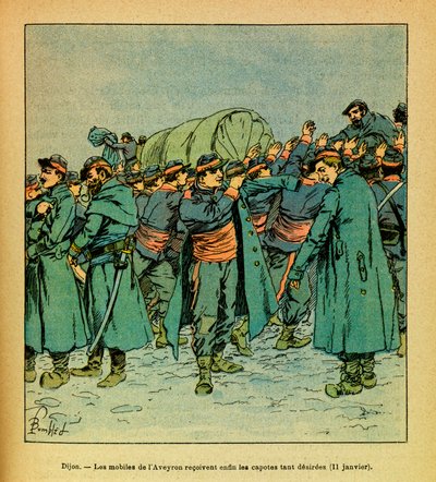लुई बॉम्बल्ड (1862-1927) (फ्रेंको-जर्मन युद्ध; 1870 -1871 का अभियान) द्वारा सचित्र यूजीन सार्जेंट द्वारा ल'आर्मी डे ल'एस्ट, डिट ग्रेनेस्ट: 11 जनवरी को द्वारा लुई चार्ल्स ने बमबारी की