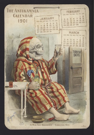 एंटीकामोनिया कैलेंडर, 1901 के लिए चित्र द्वारा Louis Crucius or Crusuius