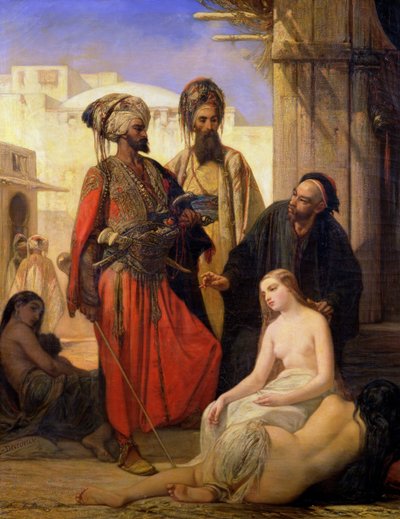 ए स्लेव मार्केट इन एशिया माइनर द्वारा Louis Devedeux