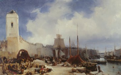 द पोर्ट ऑफ डनकिर्क, 1831 द्वारा यूजीन इसाबे