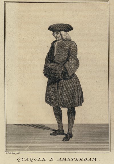 एम्स्टर्डम, नीदरलैंड से क्वेकर (उत्कीर्णन) द्वारा लुई फैब्रिसियस (बाद में) डबॉर्ग