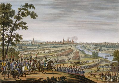 मास्को में फ्रेंच की प्रविष्टि, 14 सितंबर 1812, एडमे बोविनेट (1767-1832) (एक्वाटिंट) द्वारा उत्कीर्ण द्वारा लुइस फ्रेंकोइस कूप
