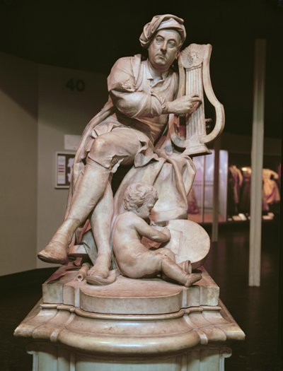 जॉर्ज फ्रेडरिक हैंडेल (1685-1759) 1738 (संगमरमर) द्वारा Louis Francois Roubillac