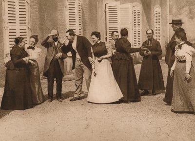 बात कर रहे लोगों का बाहरी जमावड़ा, 1937। द्वारा लुई गुइचार्ड