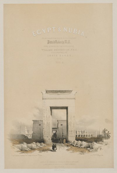 मिस्र और नूबिया: फ्रंटिफ़िशियल वॉल्यूम V, 1849। द्वारा लुई हागे