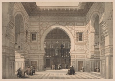 मिस्र और नूबिया: खंड III - संख्या 36, सुल्तान एल घोरी की मस्जिद का आंतरिक भाग द्वारा लुई हागे