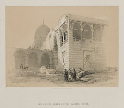 मिस्र और नूबिया, खंड III: खलीफों की कब्रों में से एक, काहिरा, 1848। द्वारा लुई हागे