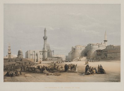 मिस्र और नूबिया, खंड III: काहिरा के गढ़ में प्रवेश, 1849। द्वारा लुई हागे