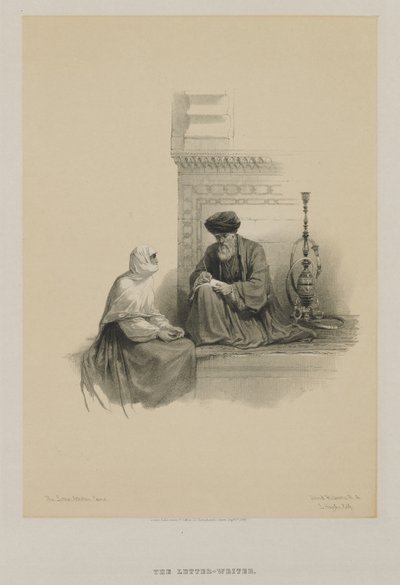 मिस्र और नूबिया, खंड III: पत्र-लेखक, काहिरा, 1849। द्वारा लुई हागे