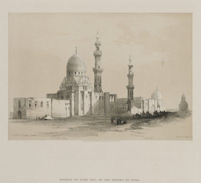 मिस्र और नूबिया, खंड III: खलीफा-काहिरा के मकबरे। मस्जिद आयेद बी [y], 1849। द्वारा लुई हागे