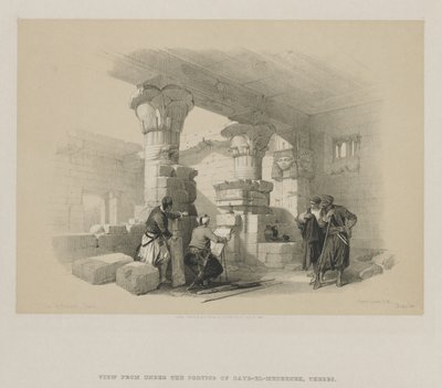 मिस्र और नूबिया, खंड II: डेअर-एल-मेडेनेह, थेब्स, 1848। द्वारा लुई हागे