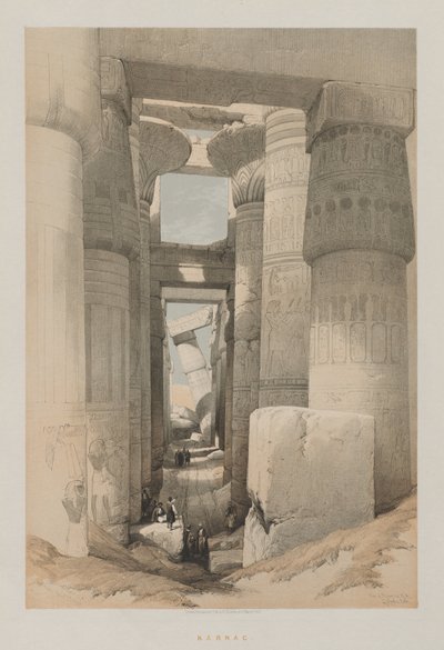 मिस्र और नूबिया, खंड II: कर्नाक, 1847। द्वारा लुई हागे