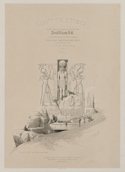 मिस्र और नूबिया, वॉल्यूम I: फ्रंटस्पिफ़ेल, 1846। द्वारा लुई हागे