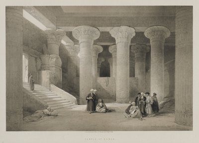 मिस्र और नूबिया, वॉल्यूम I: एसेन में मंदिर, 1846। द्वारा लुई हागे