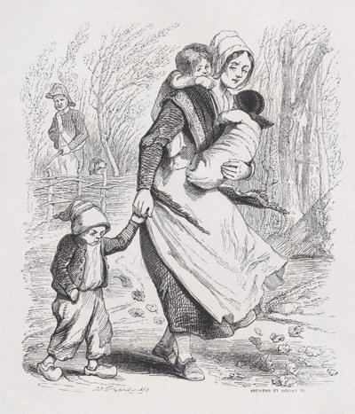 जीन, द कम्प्लीट वर्क्स ऑफ बेयरेंजर से रेडहेड, 1836। द्वारा लुई हेनरी ब्रेविएरे
