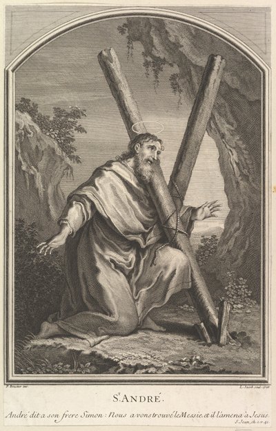 सेंट एंड्रयू, 1726। द्वारा लुई जैकोब