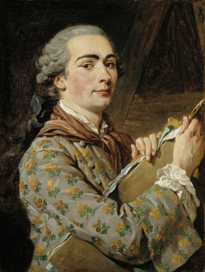 सेल्फ-पोर्ट्रेट, 1750s। द्वारा लुई जीन फ्रांस्वा लाग्रेनी