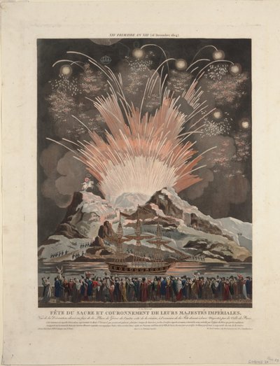 नेपोलियन के राज्याभिषेक में उत्सव, 1806 द्वारा लुई ले कोइर