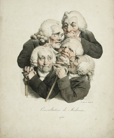डॉक्टरों का परामर्श, 1823 द्वारा लुई लियोपोल्ड बोइली