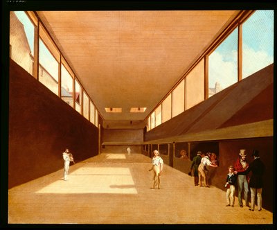 Jeu de Paume, Versailles का इंटीरियर द्वारा लुई लियोपोल्ड बोइली