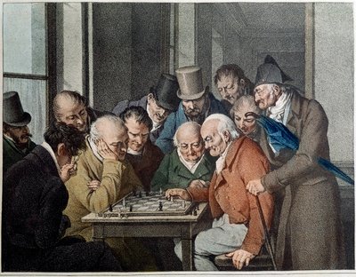 लुई लियोपोल्ड बोइली द्वारा शतरंज का खेल खेल लिथोग्राफी (1761-1845) द्वारा लुई लियोपोल्ड बोइली