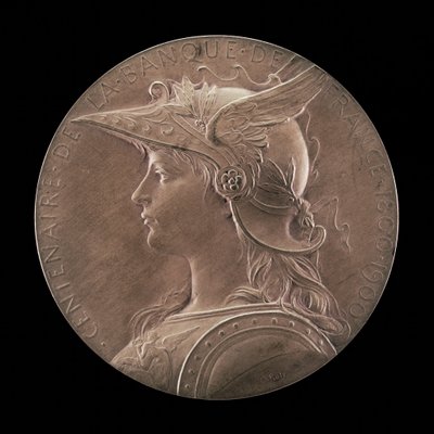 बैंक ऑफ़ फ़्रांस का शताब्दी वर्ष, 1800-1900 [सामने], 1900। द्वारा लुई ऑस्कर रोटी