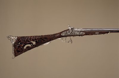 डबल बैरल पर्क्यूशन शॉटगन, फ्रेंच, पेरिस, दिनांक 1854 द्वारा लुई पेरिन