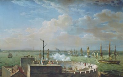 चेरबर्ग हार्बर, 1822 द्वारा Louis Philippe Crepin