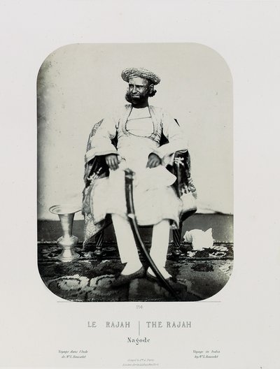 जुग नवीस ओडेयपौर के द्वीप में एक रॉयल नैच; राजह, सी .1865-68 (एल्बम प्रिंट) द्वारा लुई रूसेलेट