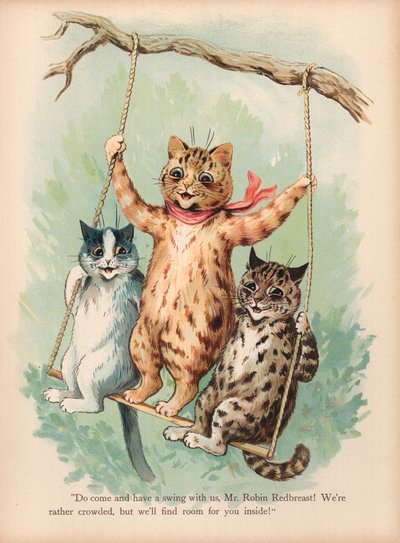 लुइस वेन कैट्स (क्रोमोलिथो) द्वारा Louis Wain