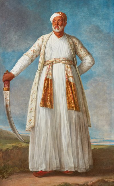 1788 में टीपू सुल्तान द्वारा भेजी गई फ्रांसीसी अदालत के राजदूत मुहम्मद दरवेश खान का चित्रण। द्वारा एलिजाबेथ लुईस विगि लेब्रुन