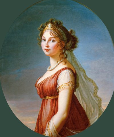 प्रशिया की रानी लुईस का चित्र 1776-1810, 1802। द्वारा Elisabeth Louise Vigee Lebrun