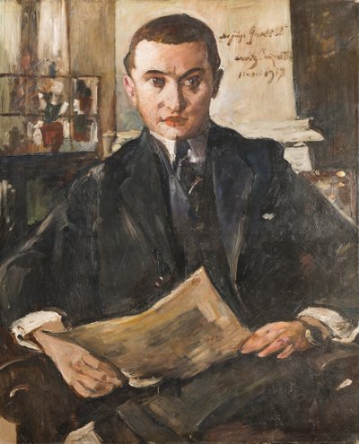 वोल्फगैंग गुरलिट का पोर्ट्रेट, 1917। द्वारा लोविस कोरिंथ