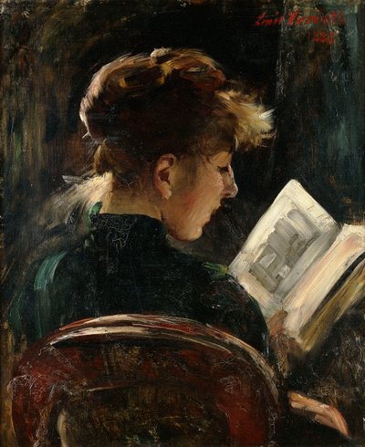 पढ़ने वाली महिला; पढ़ने वाली लड़की, 1888 द्वारा लोविस कोरिंथ