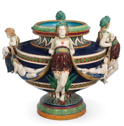 बड़े मंटिन माजोलिका जार्डिनीयर, c.1870 (सिरेमिक) द्वारा लिमिटेड मिंटन्स