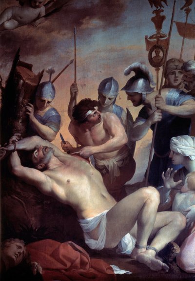 सेंट बार्थेलेमी की शहादत। लुबिन बाउगिन की पेंटिंग (1612-1663) द्वारा लुबिन बौगिन