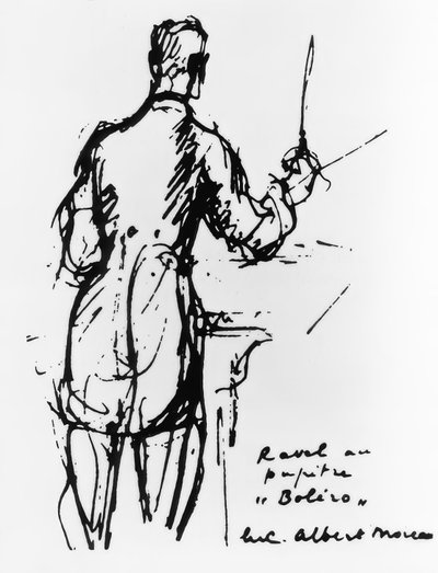 Ravel बोलेरो का संचालन करता है द्वारा ल्यूक अल्बर्ट मोर्यू