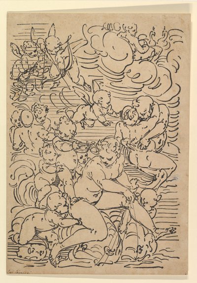 एम्फीट्राइट की विजय, ca. 1550-1580। द्वारा लुका कैम्बियासो