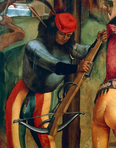 क्रॉसबोमैन, सेंट सेबेस्टियन की शहादत से विवरण, लुका सिग्नोरेली द्वारा (1445-1523) द्वारा लुका सिग्नेरी