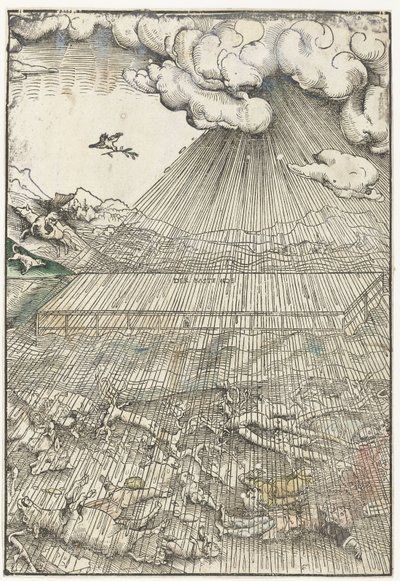 जल प्रलय और नूह की नाव द्वारा Lucas Cranach