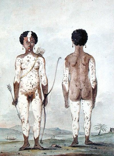 'लिटिल नेग्रो गर्ल नी लिली सेंट लूसिया', c.1795 (कागज पर पानी के रंग का) द्वारा लुकास लुकास