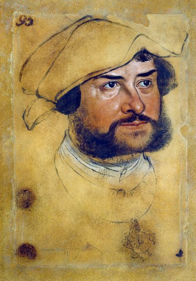 लुकास क्रैनाच द एल्डर (1472-1553) द्वारा अर्नेस्ट कन्फेसर का पोर्ट्रेट, ड्राइंग द्वारा लुकास द एल्डर क्रैनाच
