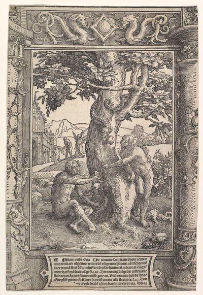 द फॉल ऑफ मैन, ca. 1517। द्वारा लुकास वैन लेडेन