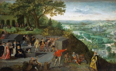 प्रारंभिक नीदरलैंड कला: सम्राट रूडोल्फ II (1552-1612) एक पीने के इलाज के दौरान - वाल्केनबोर्च, लुकास, वैन (1530-1597), सीए 1594 द्वारा पीने के इलाज के दौरान सम्राट रुडोल्फ II। लकड़ी पर तेल, 25.4x40, 4. कला इतिहास संग्रहालय, वियना द्वारा लुकास वैन वाल्केनबोरच